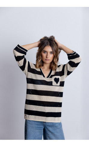 Jersey Algodón Con Rayas BMB & Co.