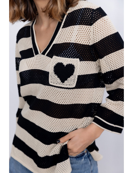 Jersey Algodón Con Rayas BMB & Co.