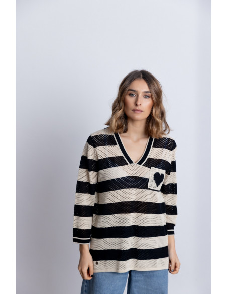 Jersey Algodón Con Rayas BMB & Co.