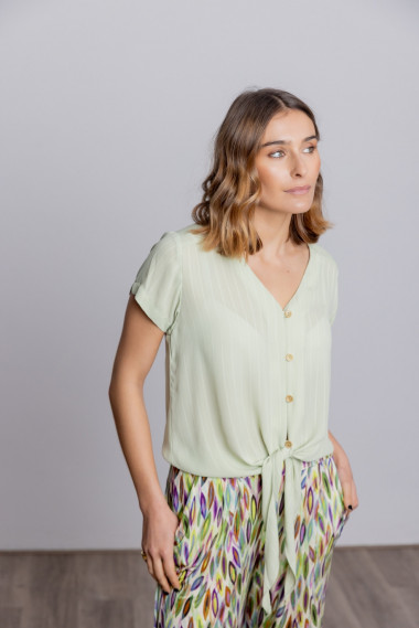 Top Verde Con Nudo BMB & Co.