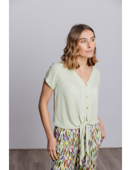 Top Verde Con Nudo BMB & Co.