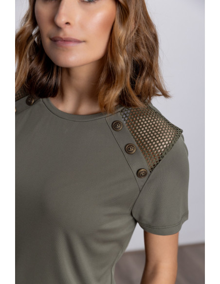 Camiseta Kaki Con Botones BMB & Co.