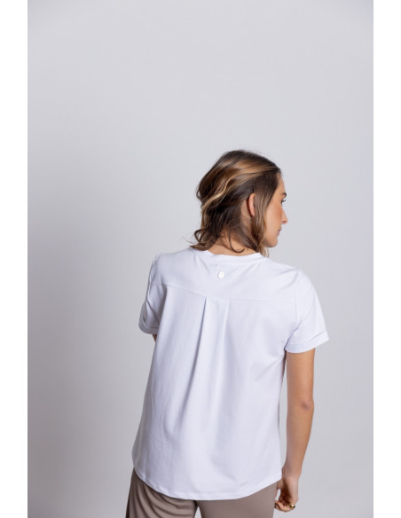 Camiseta Algodón Con Flor Lentejuelas BMB & Co.