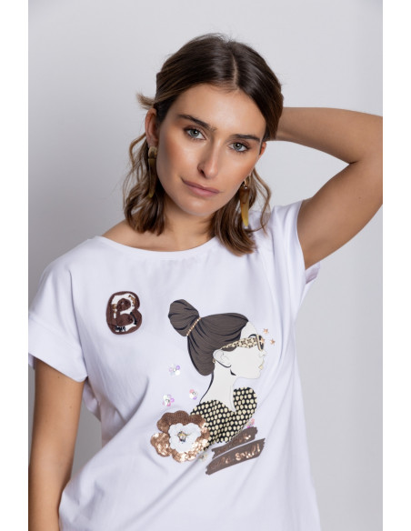 Camiseta Algodon Sin Manga BMB & Co.