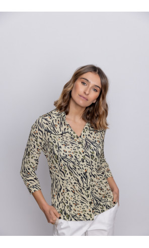 Camiseta Botonadura Animal Print BMB & Co.