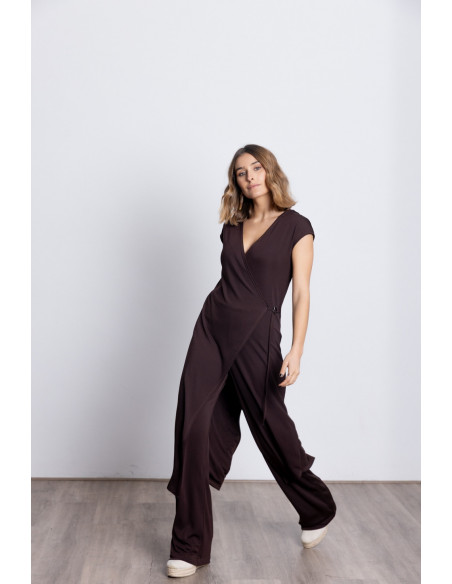 Chaleco Largo Cruzado Chocolate BMB & Co.