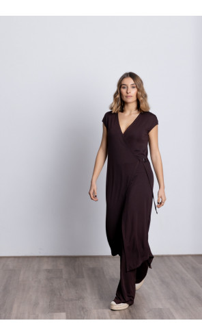 Chaleco Largo Cruzado Chocolate BMB & Co.