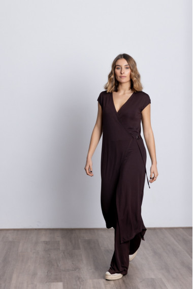 Chaleco Largo Cruzado Chocolate BMB & Co.