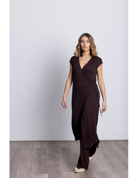 Chaleco Largo Cruzado Chocolate BMB & Co.