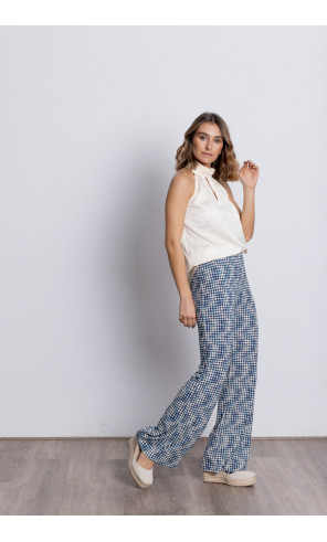 Pantalón Recto Estampado Extra Confort BMB & Co.