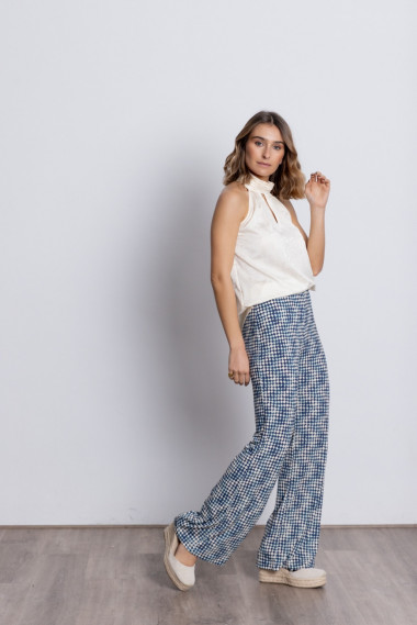 Pantalón Recto Estampado Extra Confort BMB & Co.