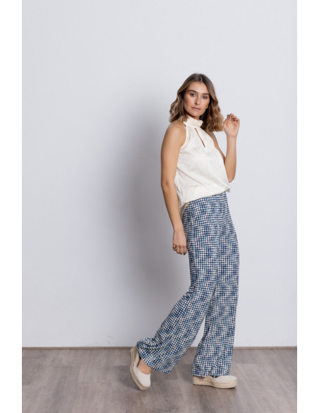 Pantalón Recto Estampado Extra Confort BMB & Co.