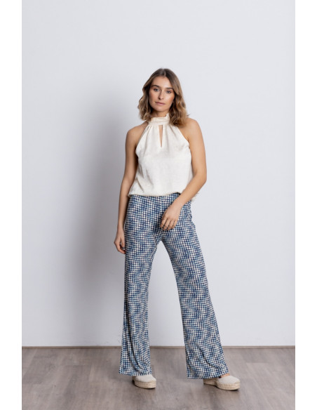 Pantalón Recto Estampado Extra Confort BMB & Co.