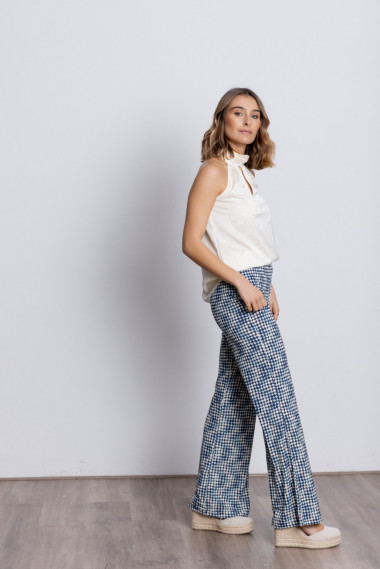 Pantalón Recto Estampado Extra Confort BMB & Co.