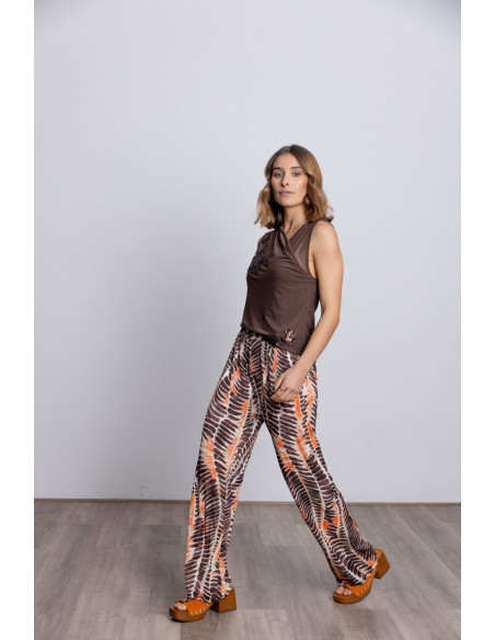 Pantalon Con Pinzas Estampado Extra Confort BMB & Co.
