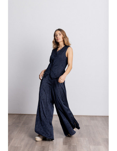 Pantalon Ancho Aberturas Jacquard BMB & Co.