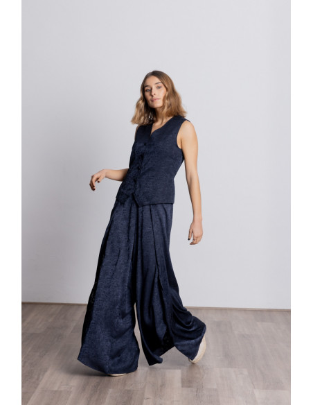 Pantalon Ancho Aberturas Jacquard BMB & Co.