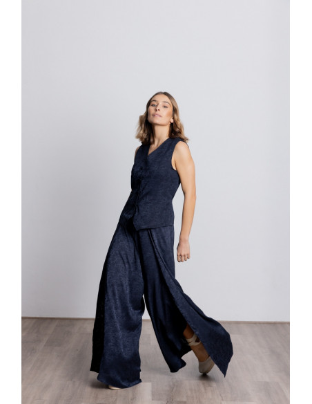 Pantalon Ancho Aberturas Jacquard BMB & Co.