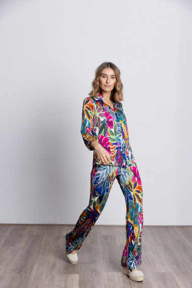Pantalon Recto Estampado Floral  BMB & Co.