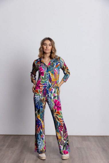 Pantalon Recto Estampado Floral  BMB & Co.