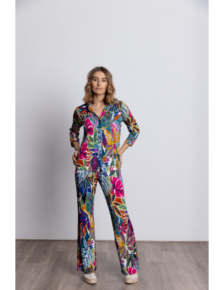 Pantalon Recto Estampado Floral  BMB & Co.