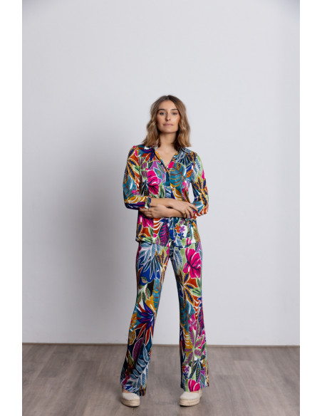 Pantalon Recto Estampado Floral  BMB & Co.