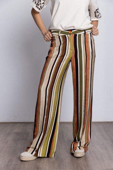 Pantalon Ancho Rayas BMB & Co.