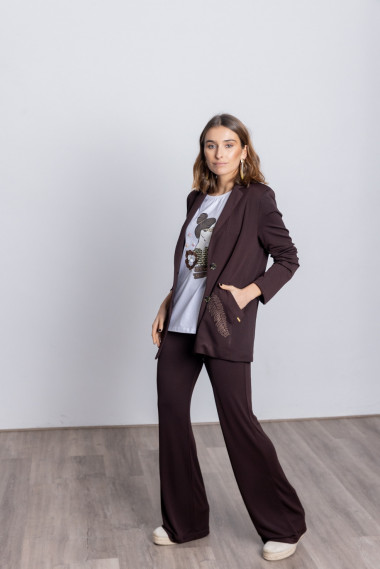 Pantalon Recto Chocolate Extra Confort BMB & Co.