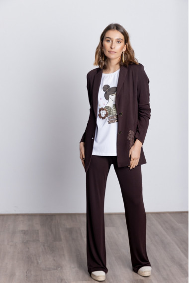 Pantalon Recto Chocolate Extra Confort BMB & Co.