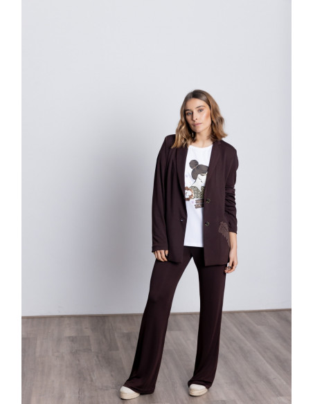 Pantalon Recto Chocolate Extra Confort BMB & Co.