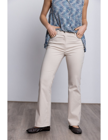 Pantalón Flare Algodón Crudo BMB & Co.