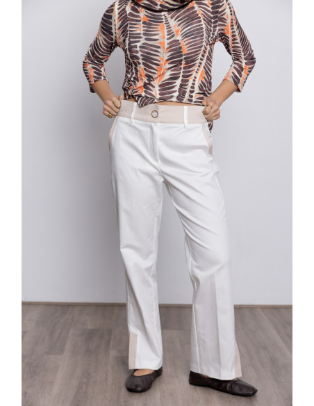 Pantalon Tobillero Crudo Algodón BMB & Co.