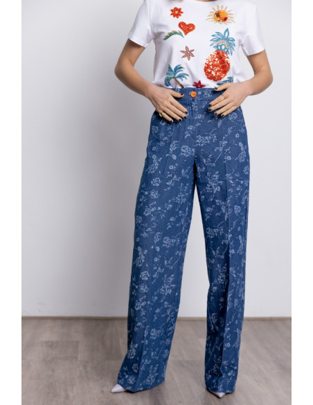 Pantalon Vaquero Ancho Algodón BMB & Co.