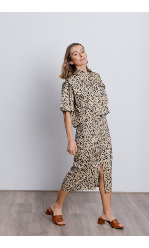 Falda Midi Animal Print BMB & Co.