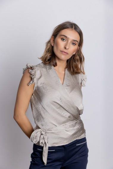 Blus Cruzada Lazada Satinada BMB & Co.