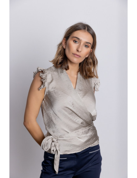 Blus Cruzada Lazada Satinada BMB & Co.