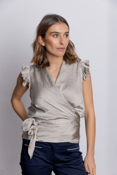 Blus Cruzada Lazada Satinada BMB & Co.