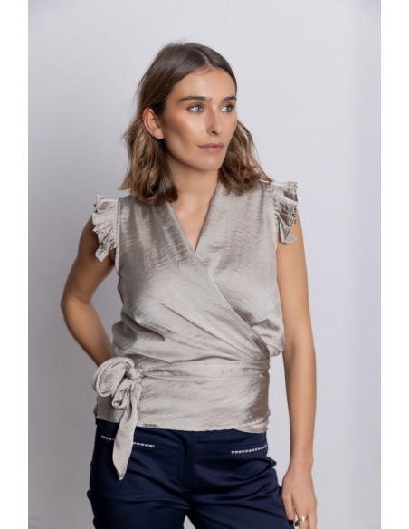 Blus Cruzada Lazada Satinada BMB & Co.