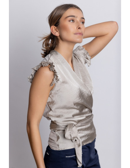 Blus Cruzada Lazada Satinada BMB & Co.