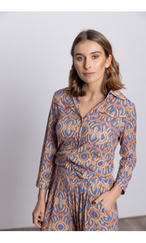 Camiseta Entallada Print Geometrico BMB & Co.