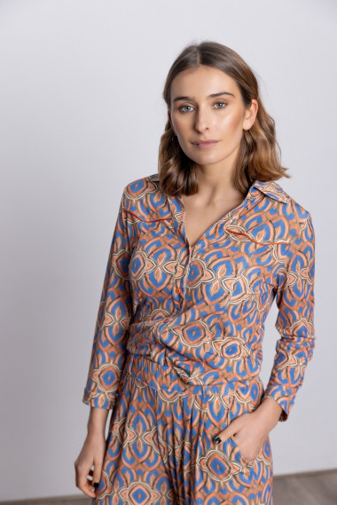 Camiseta Entallada Print Geometrico BMB & Co.