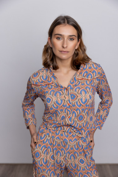 Camiseta Entallada Print Geometrico BMB & Co.