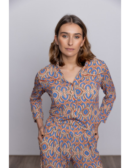 Camiseta Entallada Print Geometrico BMB & Co.