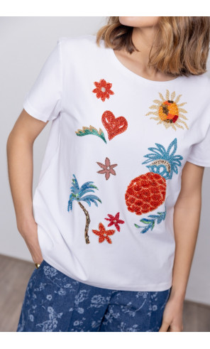 Camiseta Algodón Pedrería BMB & Co.