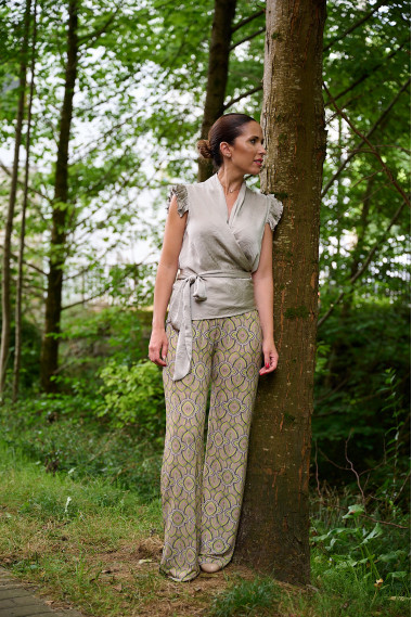 Pantalon Recto Estampado Extra Confort BMB & Co.