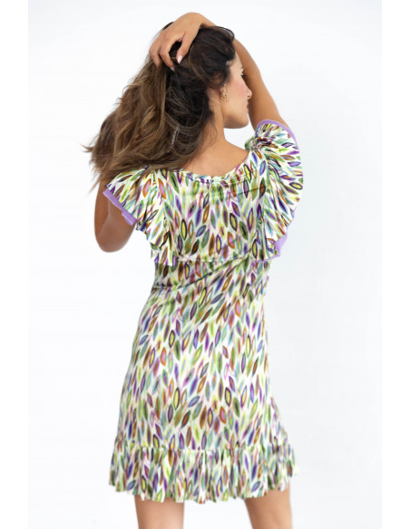 Vestido Corto Estampado BMB & Co.