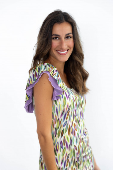 Vestido Corto Estampado BMB & Co.