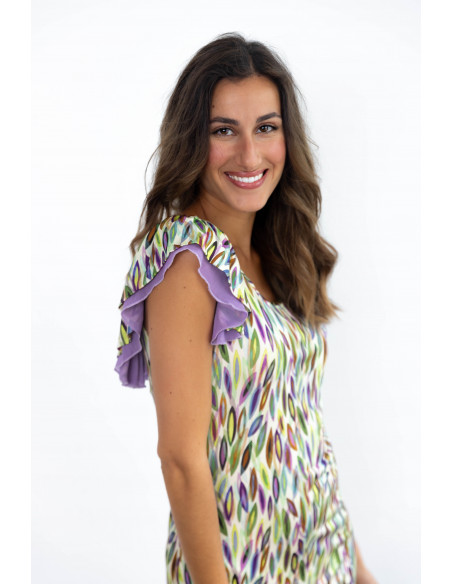 Vestido Corto Estampado BMB & Co.