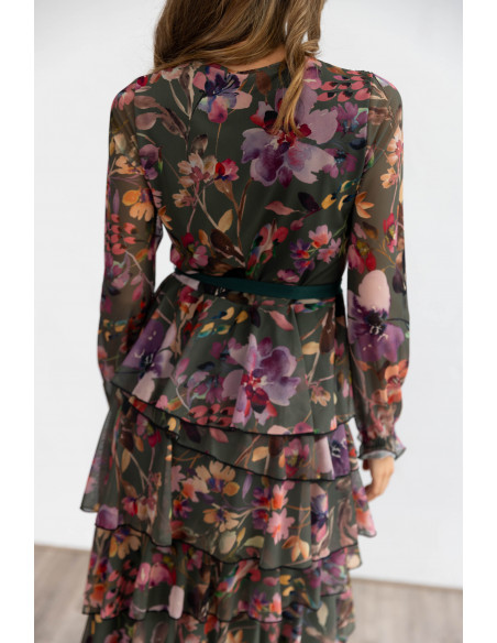 Vestido Midi Tul Flores BMB & Co.