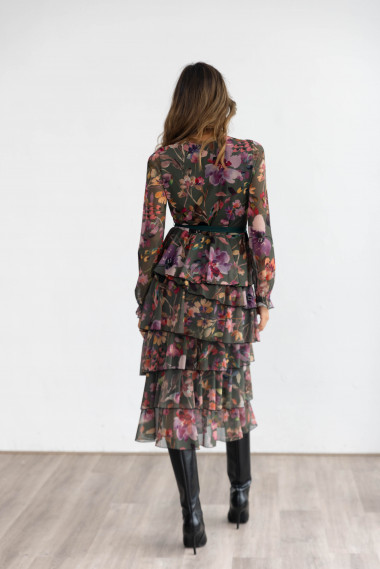 Vestido Midi Tul Flores BMB & Co.